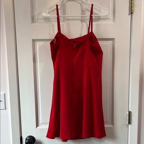 Francesca's Studio 19 Flirty Red Spaghetti Strap Mini Dress - Size Medium - Picture 7 of 13